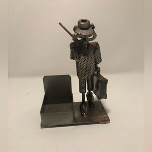 Hinz and Kanst Metal Sculpture Card Holder